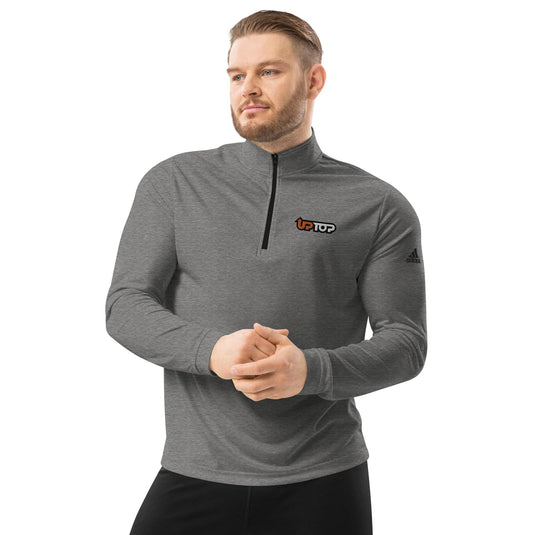 upTOP 1/4 Zip Pullover-Printful-Black Heather-upTOP Overland